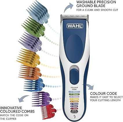 Машинката за подстригване Wahl Colour Pro с кабел