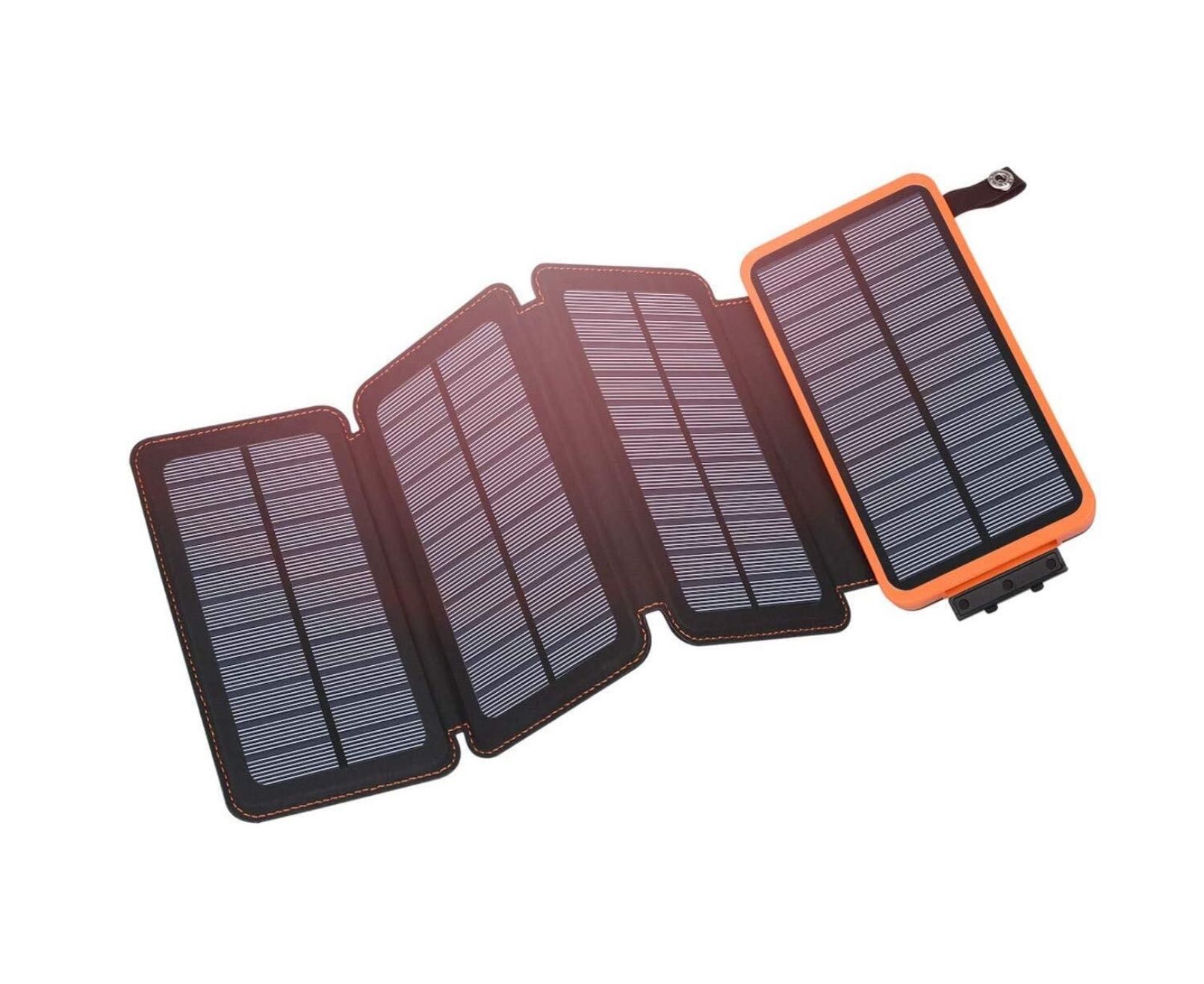 25000mAh външна батерия с 4 соларни панела, за таблети, смартфони