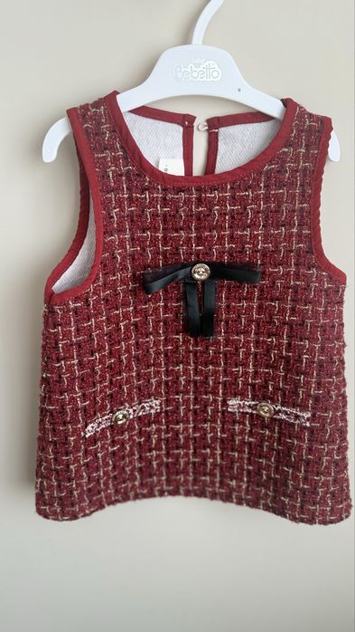 Бебешка рокля с болеро за коледа