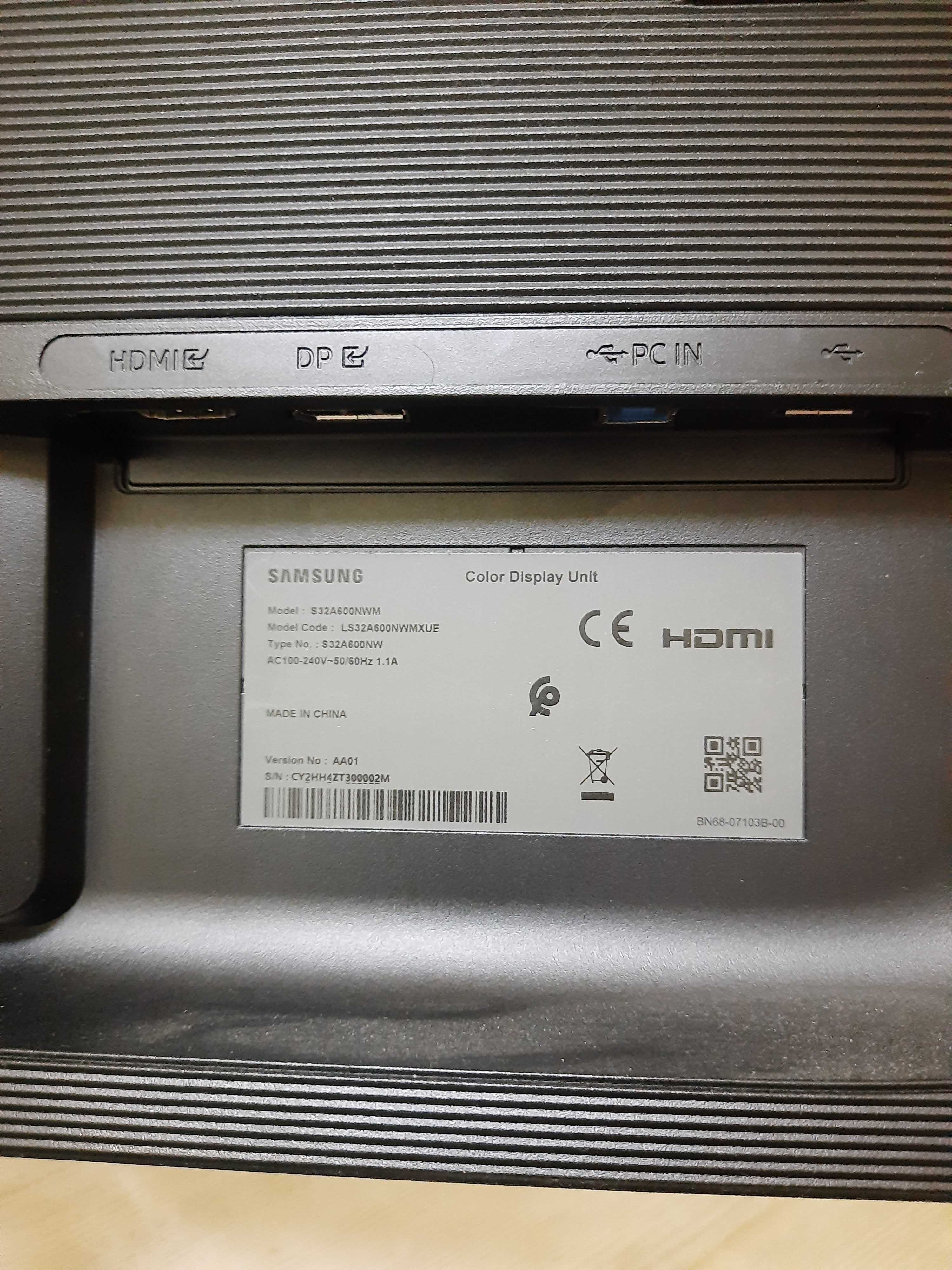Монитор Samsung 31.5" LS32A600NWIXCI, 75 Hz, 2560x1440, 2K, VA