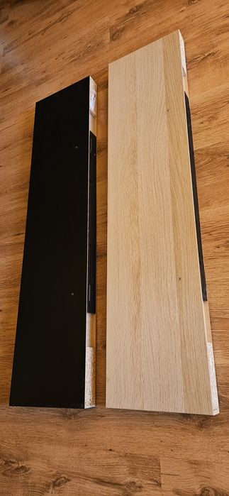 Vand 2 polite ikea Lack, culori bej si negru, stare foarte buna