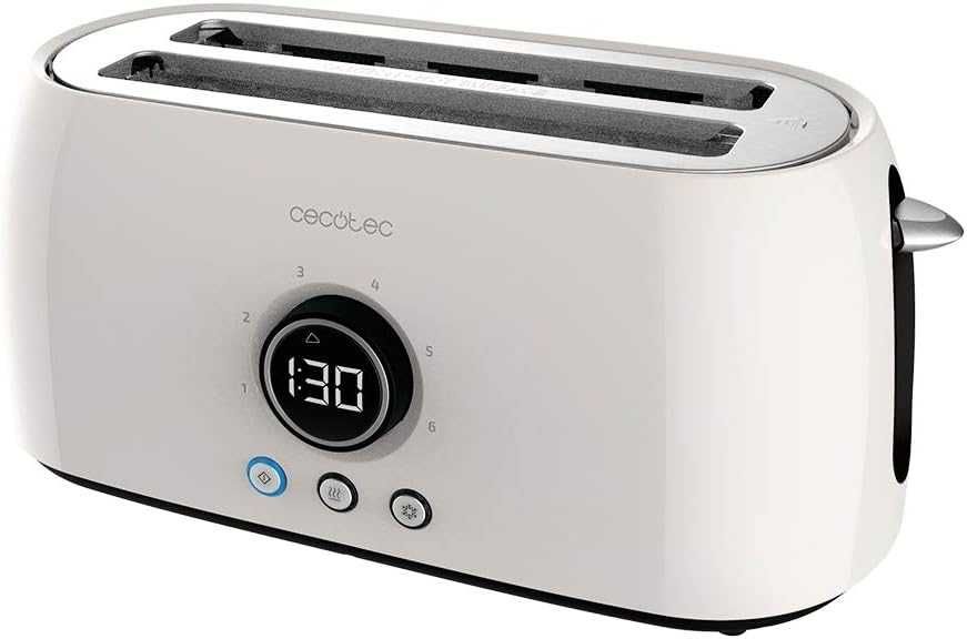 Cecotec ClassicToast 15000 Бежов Двоен Дигитален Тостер 1500W, LED