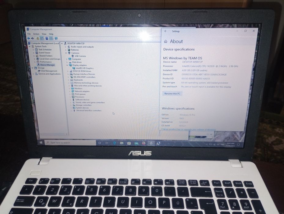 Asus x551, 500 GB, display mare, Windows 10+ Office, ieftin