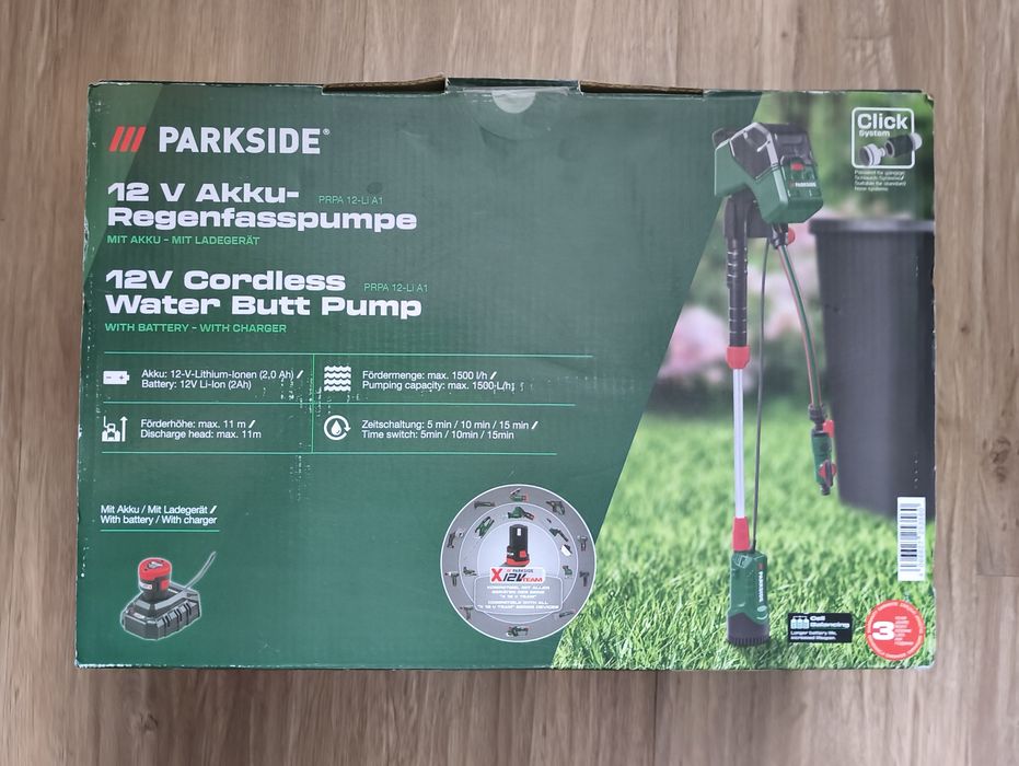 PARKSIDE - Акумулаторна Помпа за Дъждовна Вода