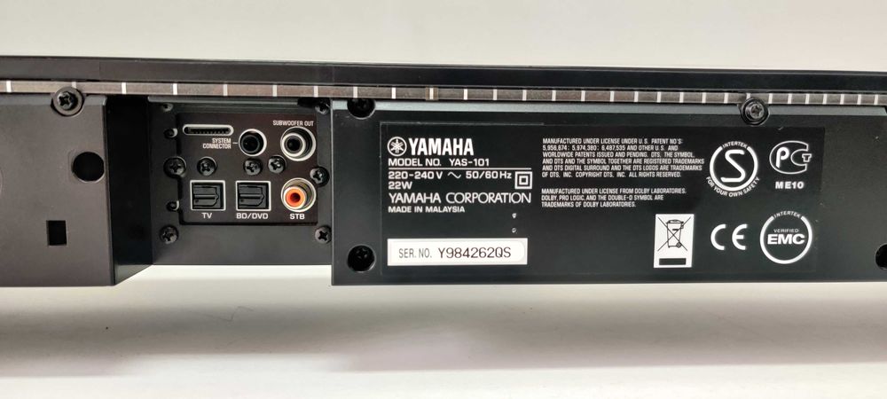 Yamaha YAS 101 muzica bara filme muzica