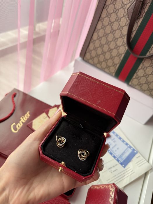 Cartier обеци, пръстен, колие