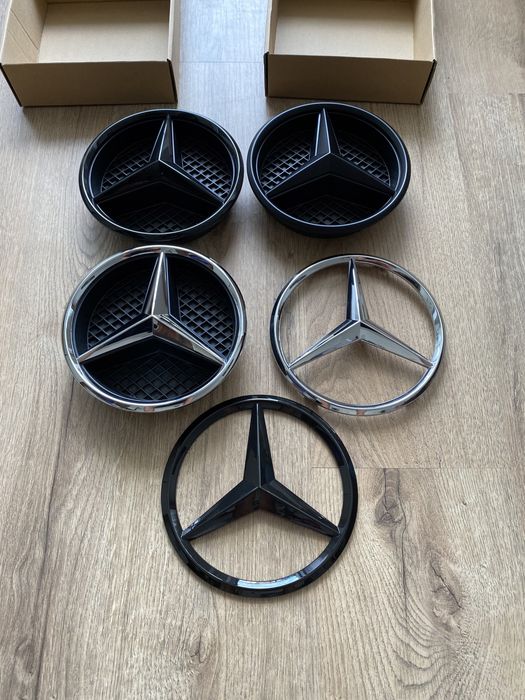 Emblema Semn Logo Grila Fata Radiator Mercedes A B C Class W205 CLA GL
