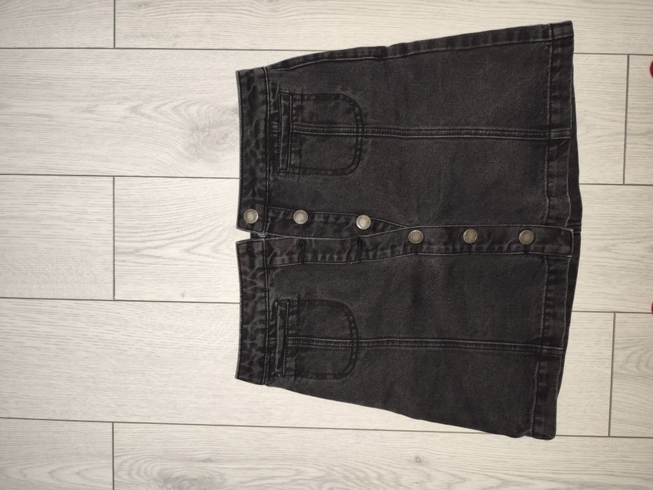 Fustă din blug negru