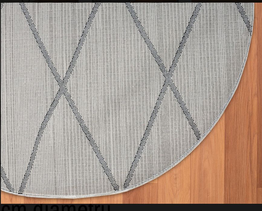 Covor rotund, moale si pufos, 140 cm diametru