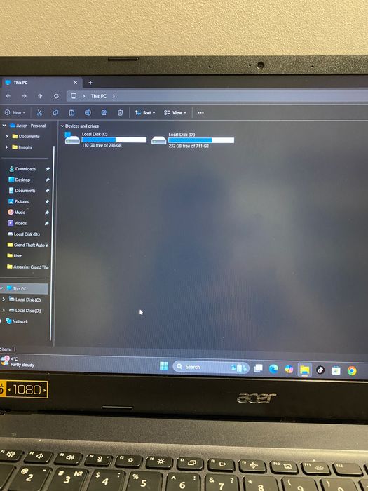 Vind/shimb acer aspire 7