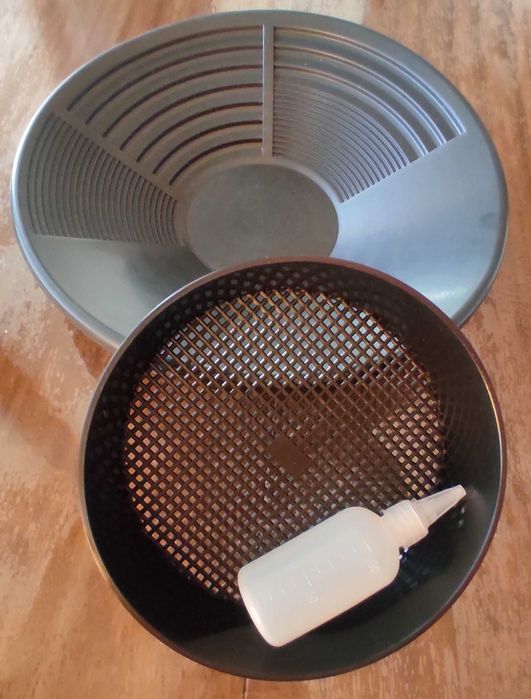 Комплект леген и сито за добиване / промиване на самородно злато