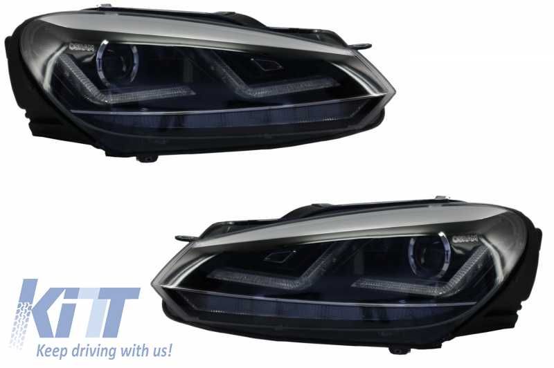 Faruri Osram LED VW Golf 6 VI (2008-2012) Crom LEDriving Dinamic