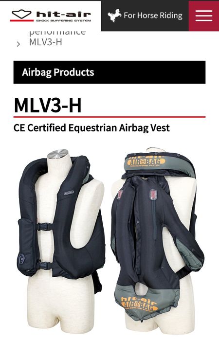 Vesta cu airbag Hit-Air - MLV3-H - Marime XS - Echitatie