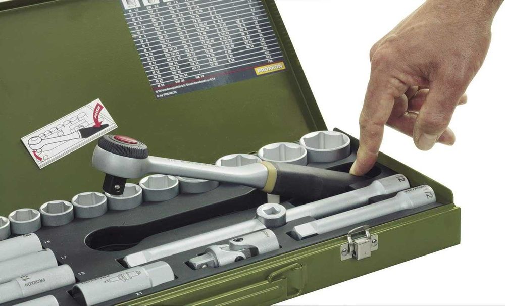 гедоре, гидория 1/2" PROXXON 29 части, ключ, Германия