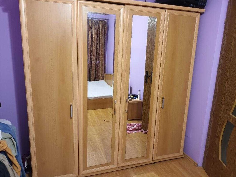 dulap si pat dormitor