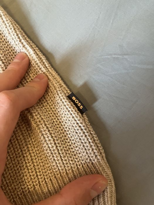 BOSS Памуков Пуловер