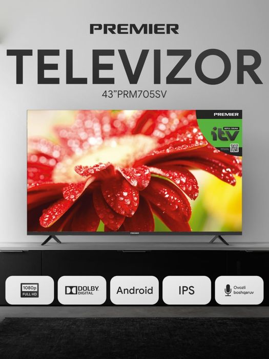 Срочно сотилади !
43PRM705SV V3
Операционная система - Android 
Голосо