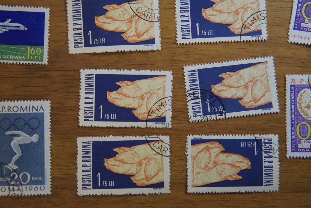 timbre colectie (perioada rpr) aprox. 150 buc.