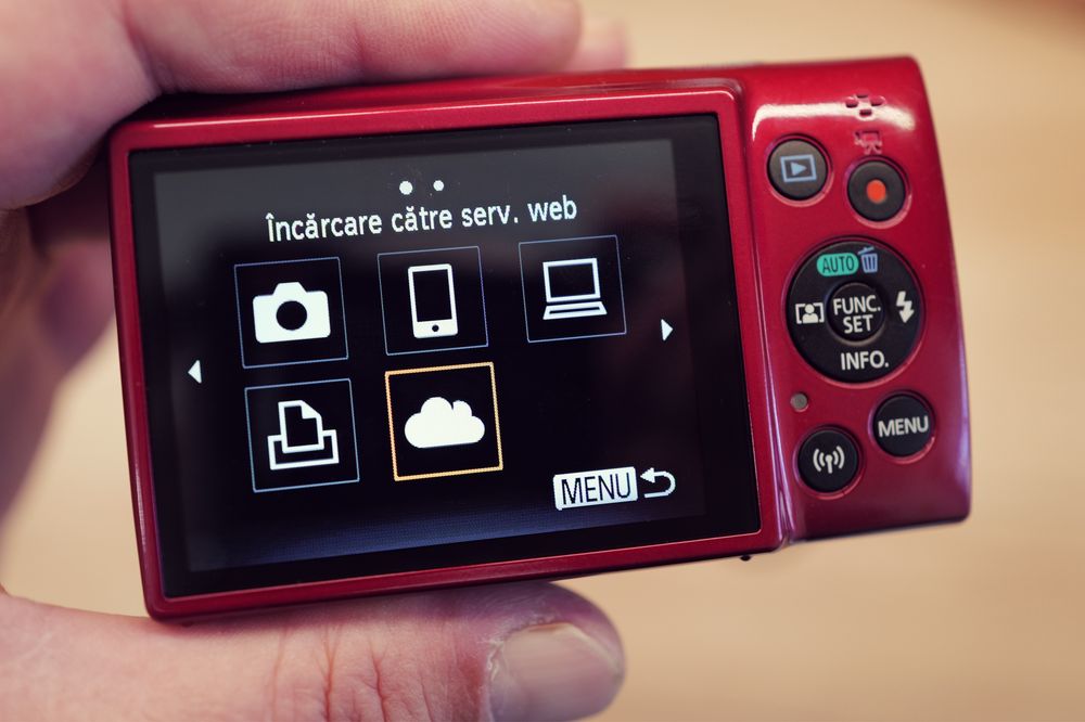 Aparat foto Canon Ixus 180 Rosu WiFi 20Mp ITP wireless Card  data ora