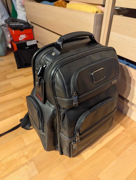 Rucsac Laptop TUMI Alpha 117343 – Piele Neagră, Premium