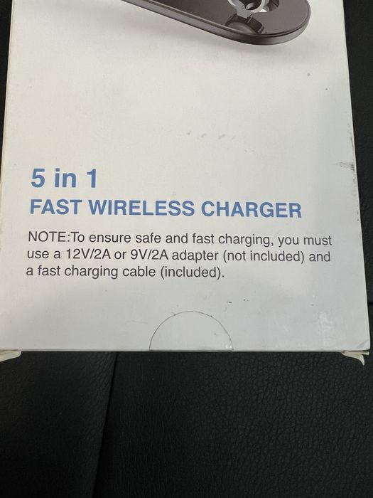Стойка за бързо зареждане 5in1 Fast Wireless Charger Нова !