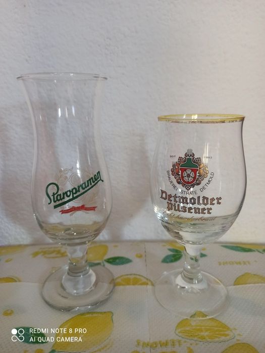 2 pahare bere 50 lei amindoua