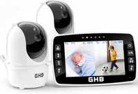 Бебефон GHB, Видео и аудио камера, Бял, 4.3'' Екран,350°/110°,720HD