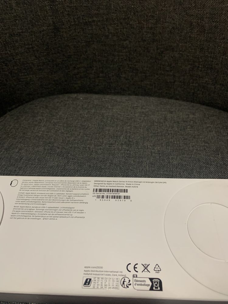 Apple watch 9, 41mm, sigilat, midnight, garantie