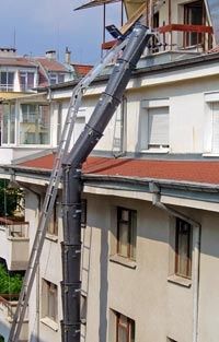 Улеи (Ръкави) за строителни отпадъци под наем, Враца и Областта