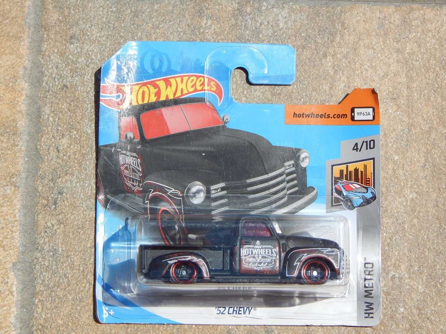 Macheta camioneta pickup Chevrolet 3100 1952 Hot Wheels 1:64 sigilata