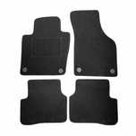 Covorase mocheta VW Passat B6 Sedan/SW/Combi 2005-11/2010 , Passat B7 SW/Combi/Sedan 12/2010-2014 si CC 06/2008-02/2012 Negru cu fixare ROTUNDA, set de 4 bucati