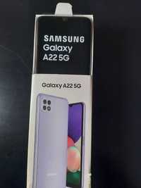 Telefon mobil nou Samsung Galaxy A22, Dual SIM, 64GB, 5G, Light Violet
