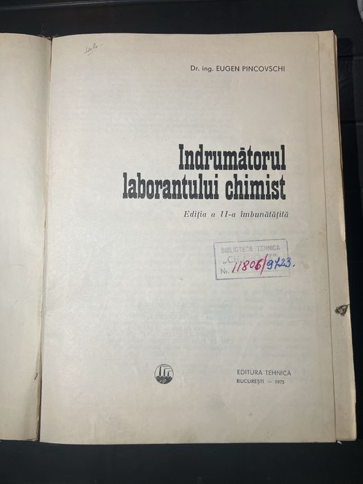 Lot 3 cărți chimie & practică (1963–1975)