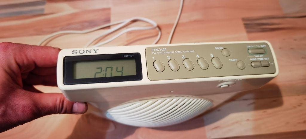 Radio cu ceas bucătărie Sony ICF C503 2 benzi retro vintage anii 90