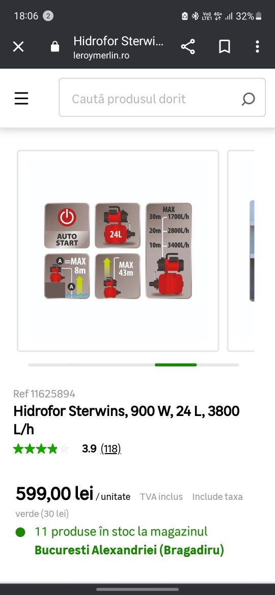 Hidrofor Sterwins 24L