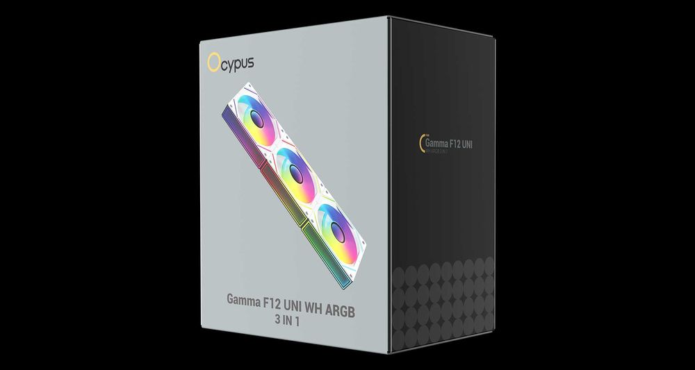 Ocypus Gamma F12 UNI ARGB REVERSE BLADE 3IN1 120mm Fan