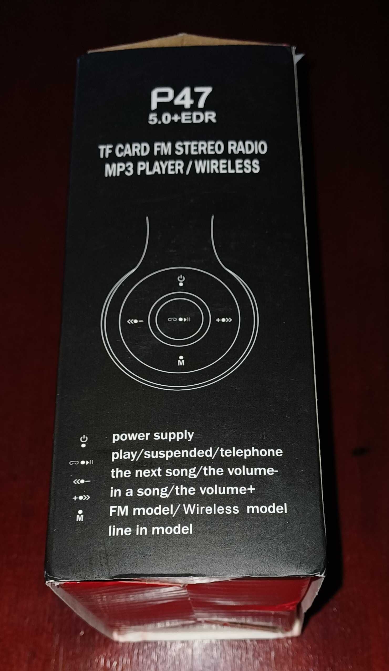 Безжични слушалки P47 (Wireless headphones) Нови.