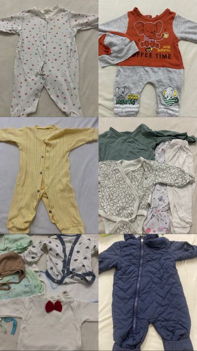 Пакет вещей новорожденных