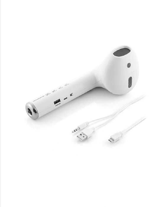 Difuzor wireless multifuncțional în formă de cască de telefon gigant.