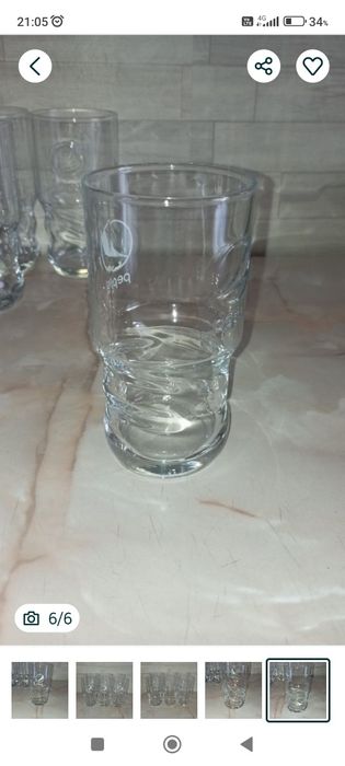 pahare sticla Pepsi