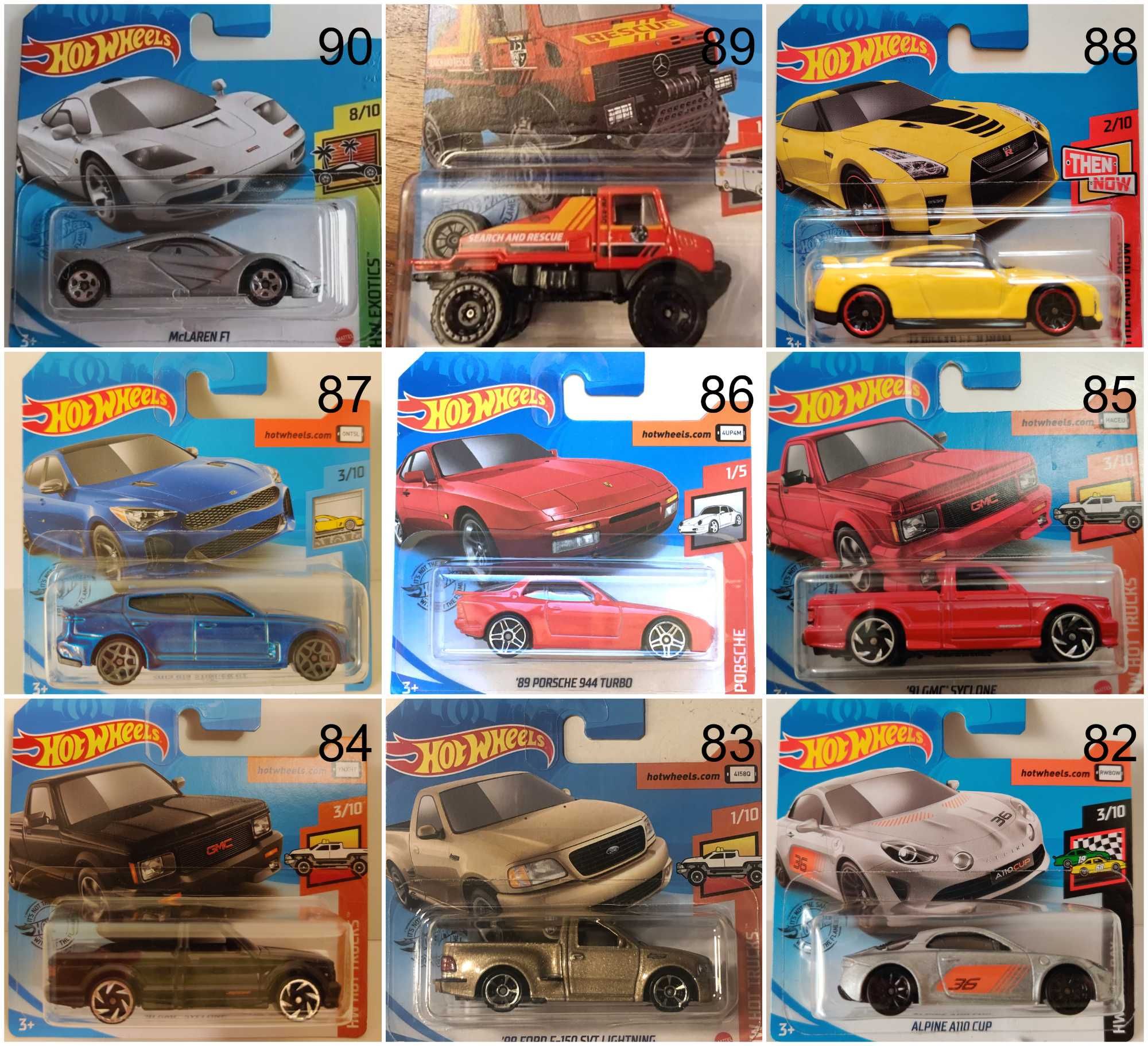 Метални колички Hot Wheels Хот Уиилс в мащаб 1:64 От различни години 2