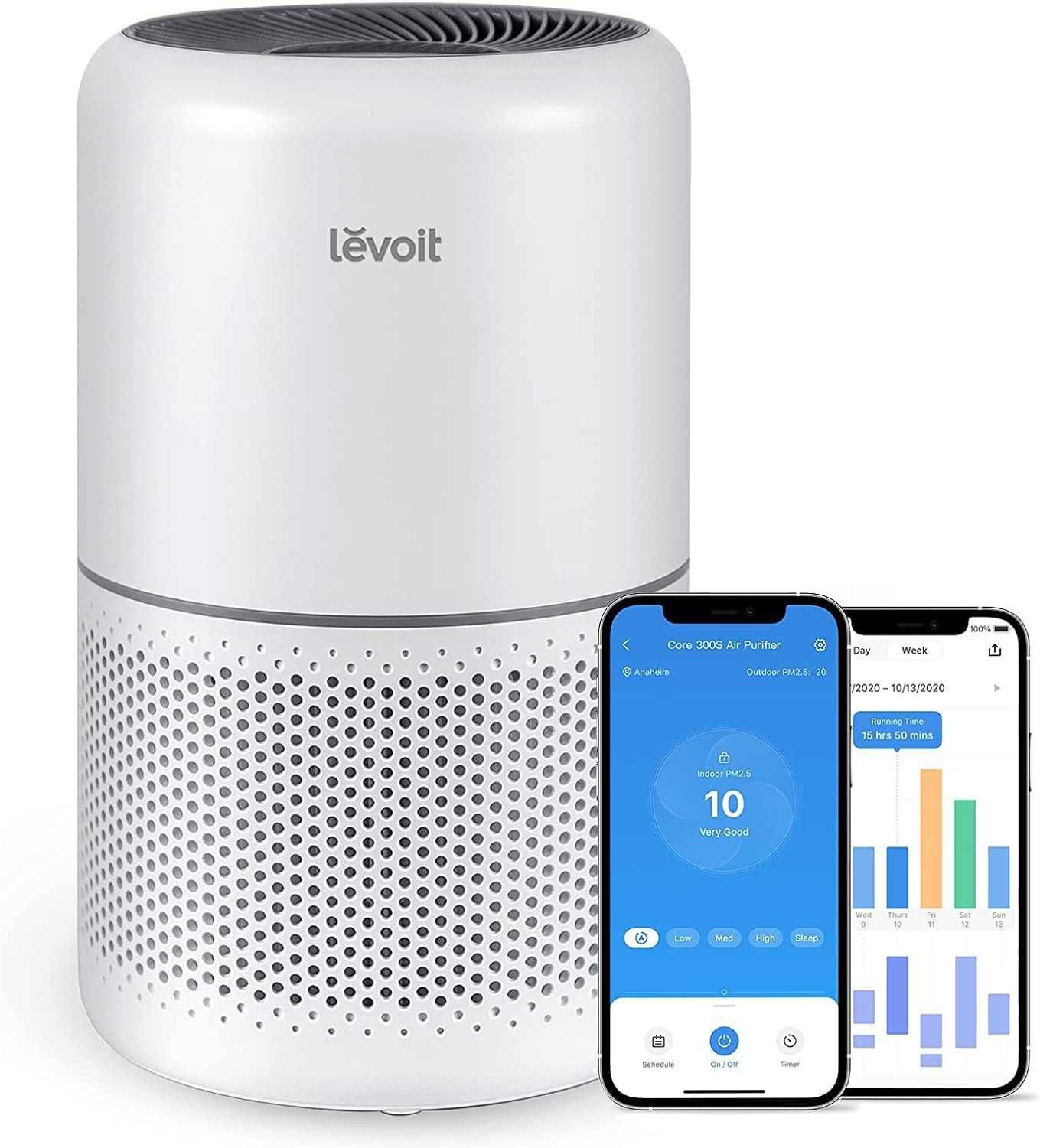 LEVOIT Интелигентен пречиствател на въздух, HEPA филтър, Core300S