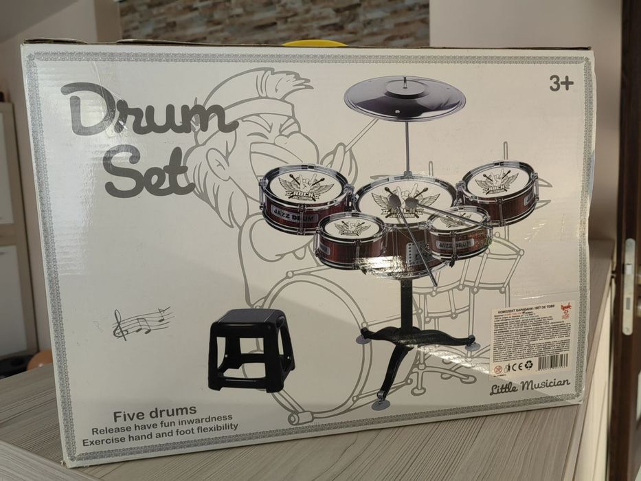 Комплект детски барабани със стол Drum Set