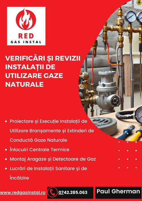 Instalator autorizat gaz-Verificari gaz,montaj aragaz,senzor,termostat