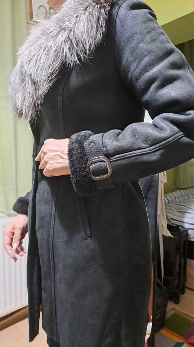 Дамски кожух от естествена кожа