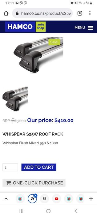 Оригинални Yakima Whispbar S25W за Голф 6 и Голф 7