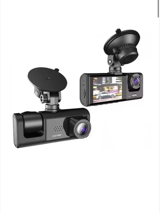 Camera Auto DVR TRIO High PRO, 3 Lentile, Full HD 1080P, Unghi 170