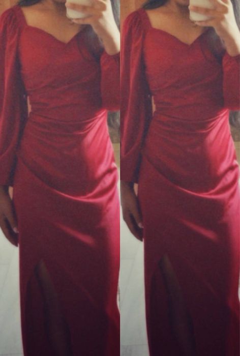 Красное платьее