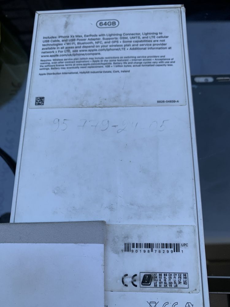 Ayfon xs max qora 64gb toza karobka