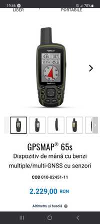 Gps garmin 65s folosit